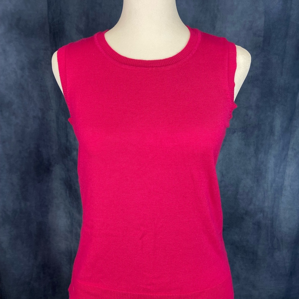 Charter Club Pink Fitted Sleeveless Tank Top